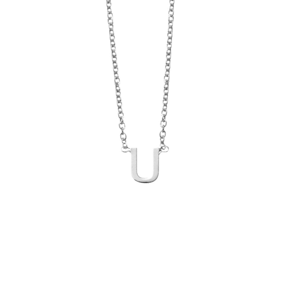 Silver Initial Necklace