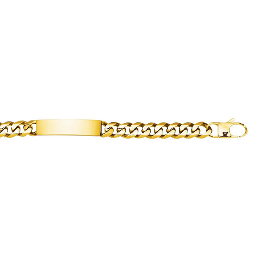 Stainless Steel Gold I.D. Bracelet