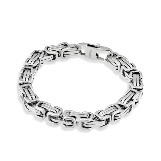 Silver 8mm Byzantine Bracelet