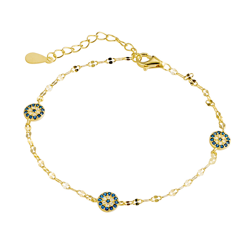 Evil Eye Bracelet - Gold/ Silver