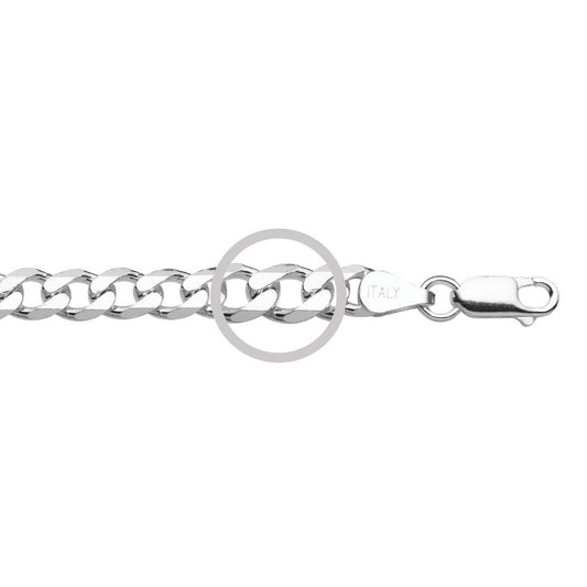 Sterling Silver Heavy Curb Chain CURB 5MM