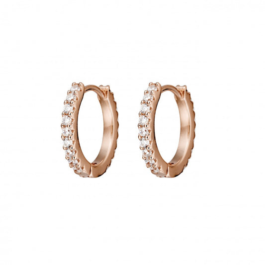 Rose Gold Plated Huggie Earrings