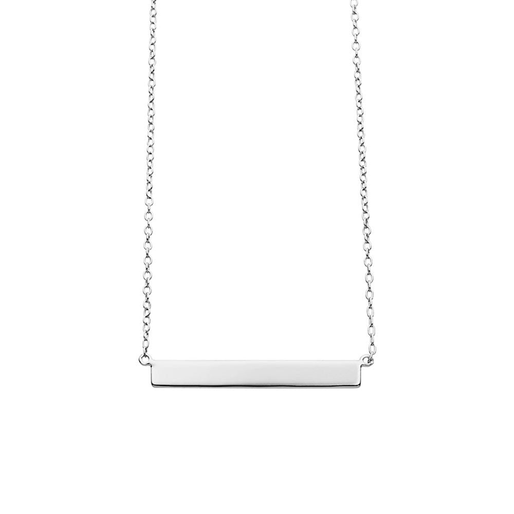 Silver Narrow Plate Necklace