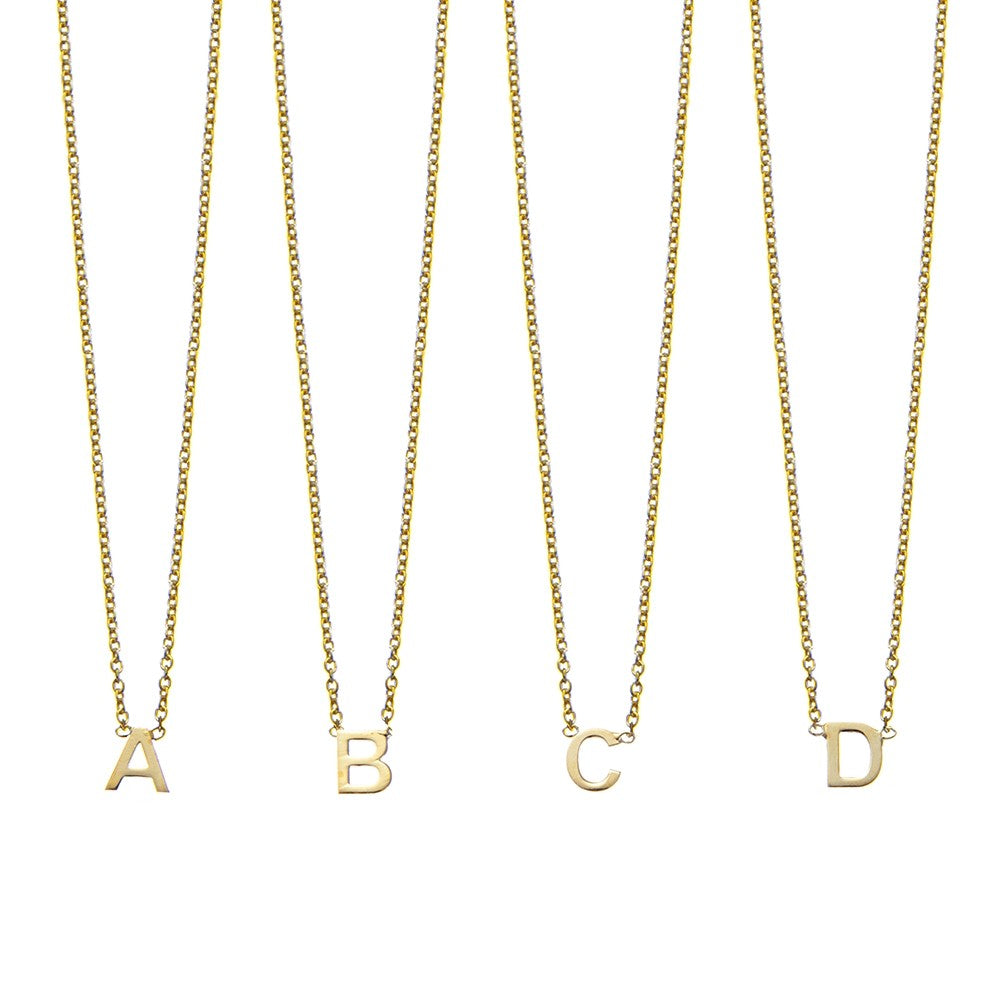 Gold Initial Necklace