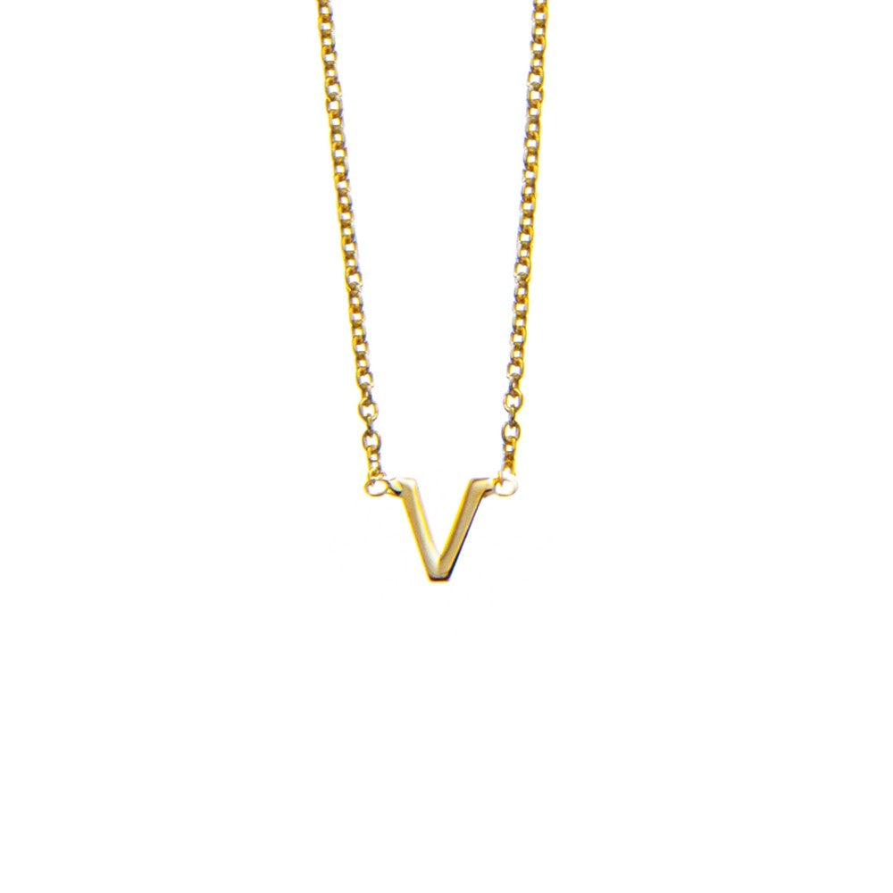 Gold Initial Necklace