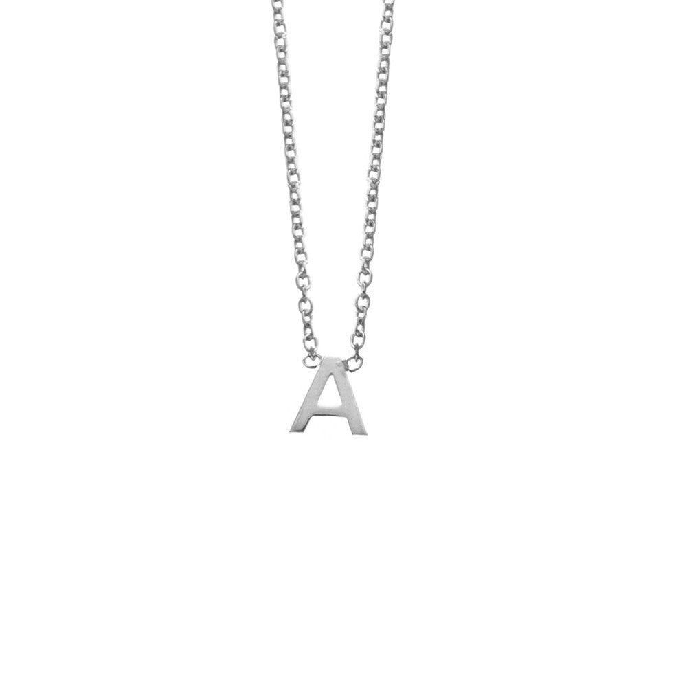 Silver Initial Necklace