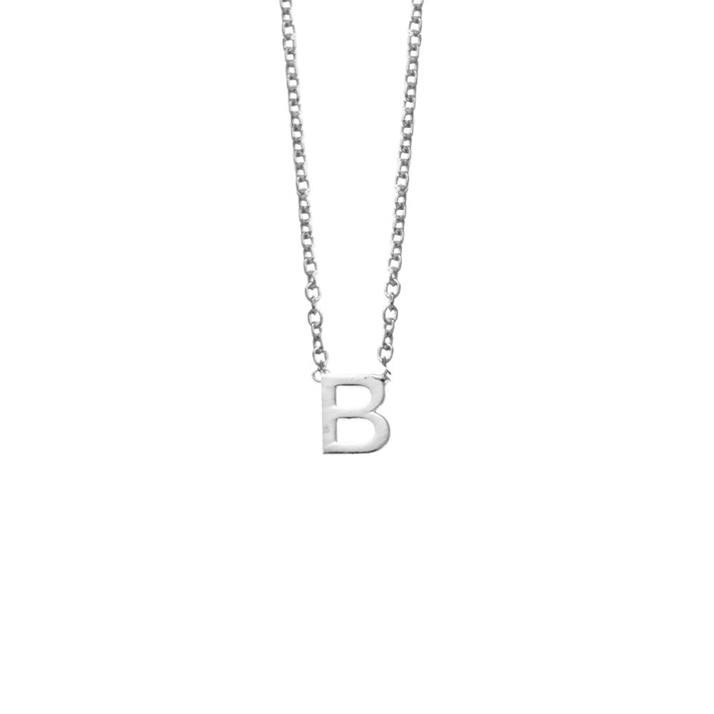 Silver Initial Necklace