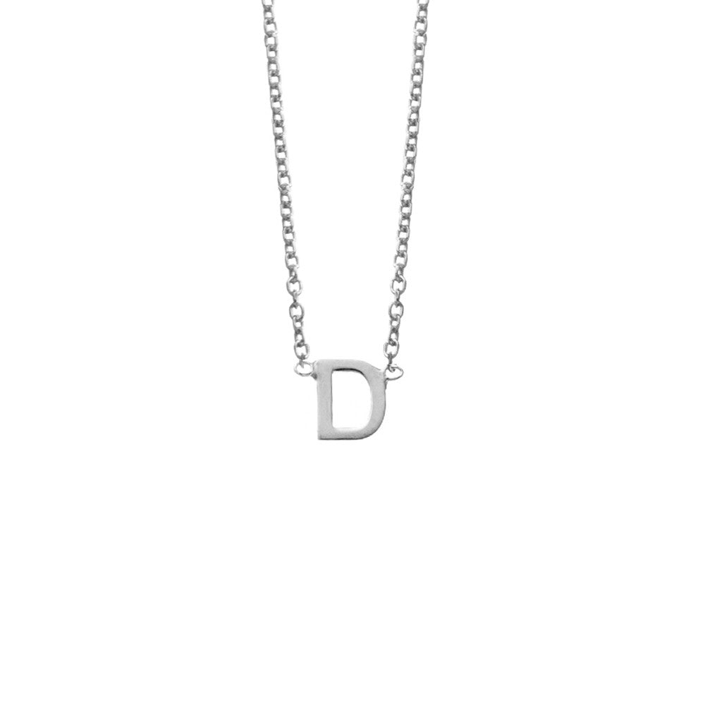 Silver Initial Necklace