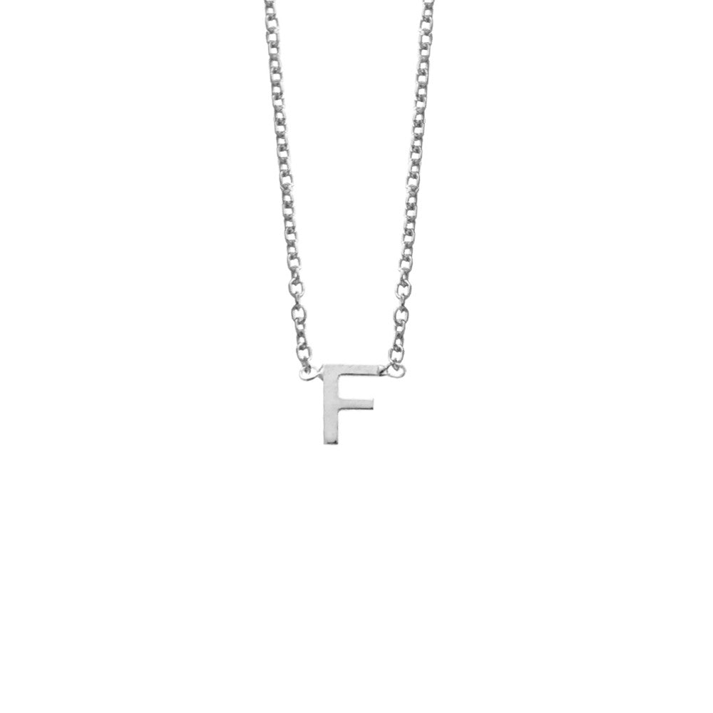 Silver Initial Necklace