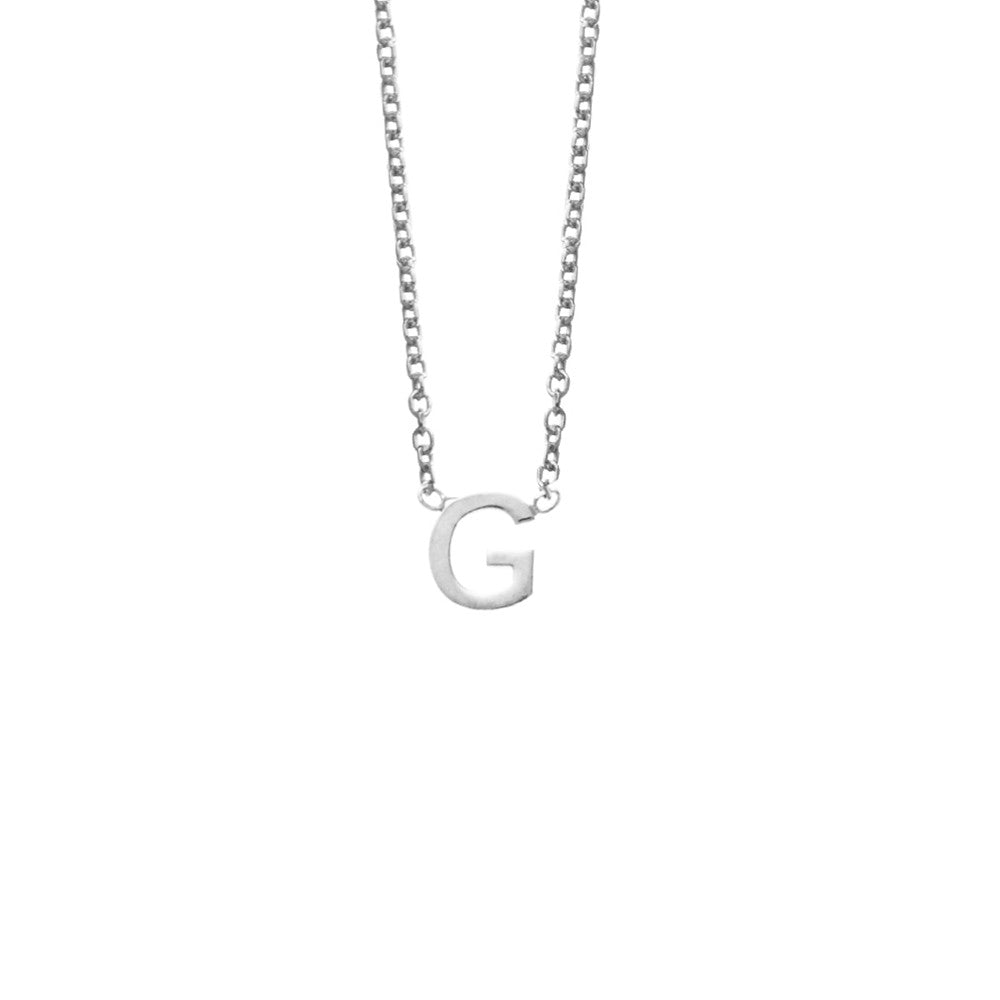 Silver Initial Necklace