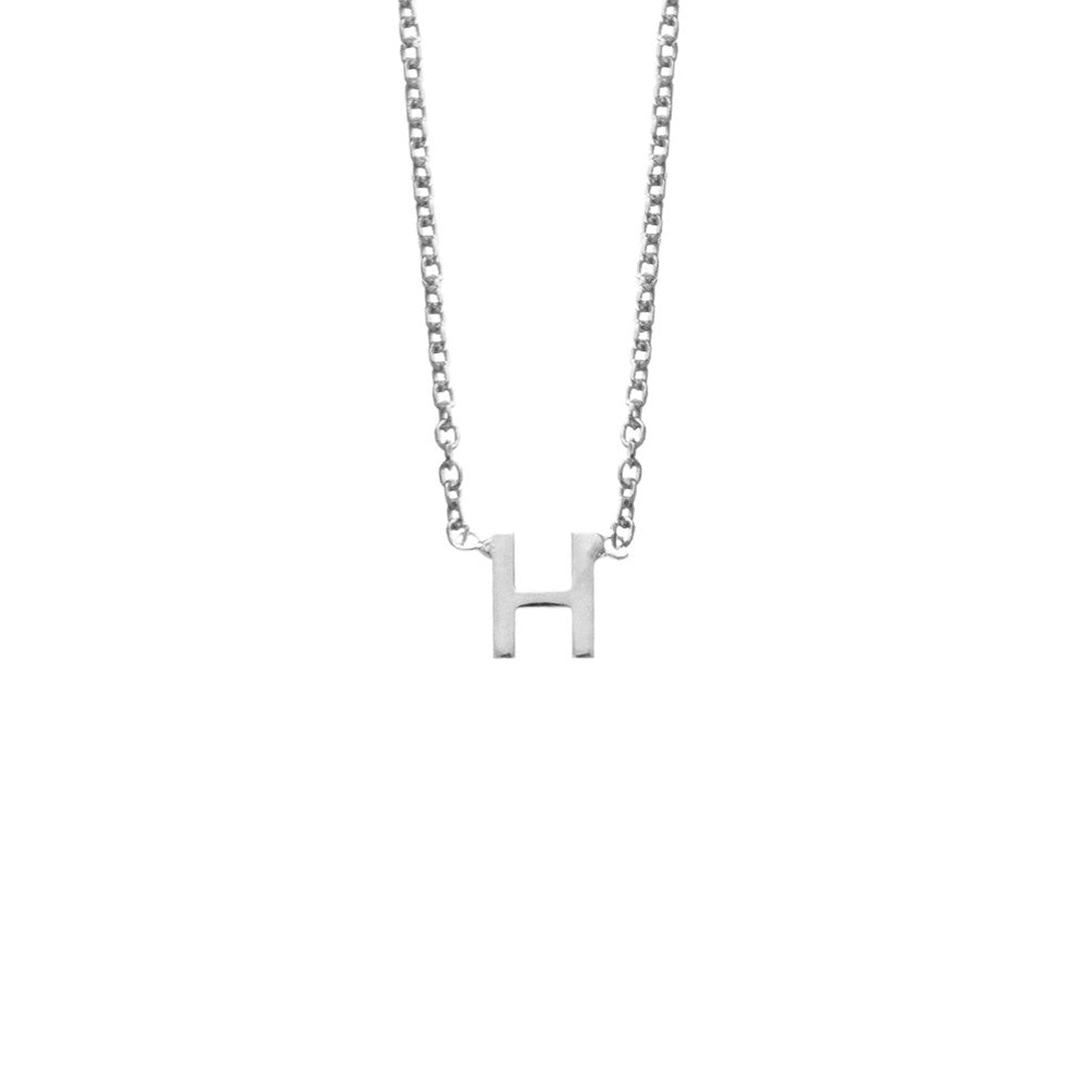 Silver Initial Necklace