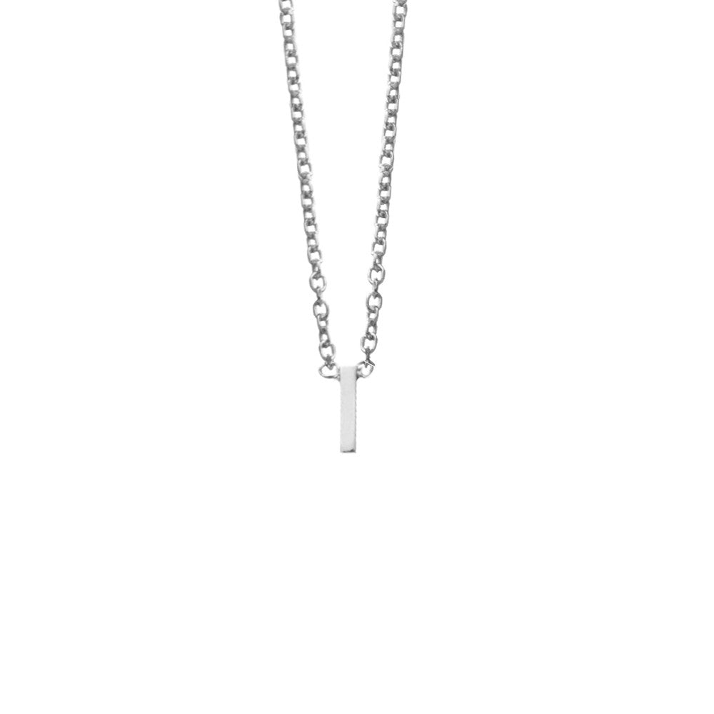 Silver Initial Necklace