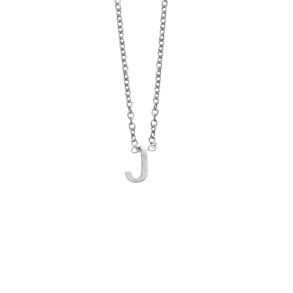 Silver Initial Necklace