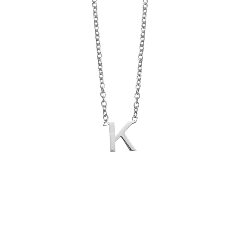 Silver Initial Necklace