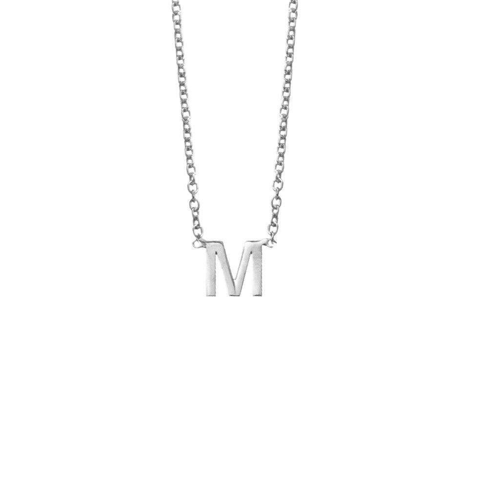 Silver Initial Necklace