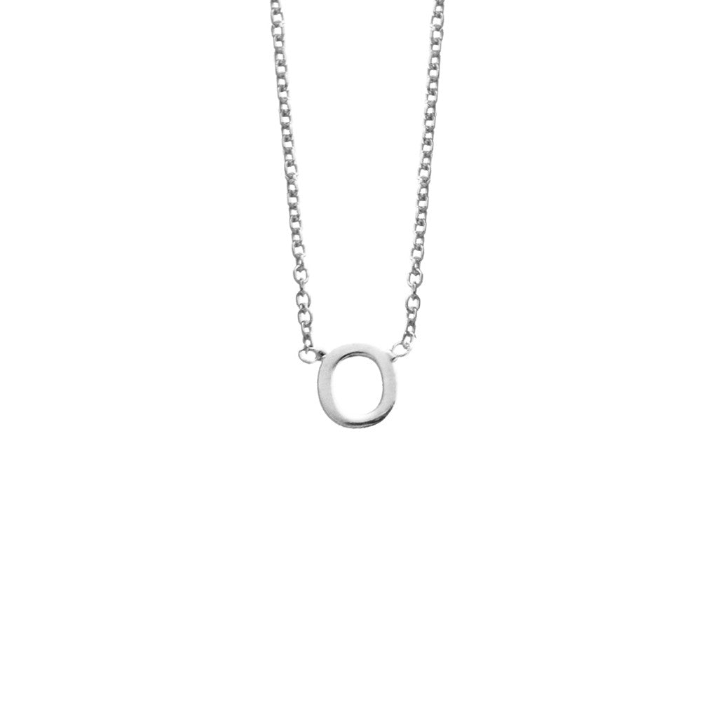 Silver Initial Necklace