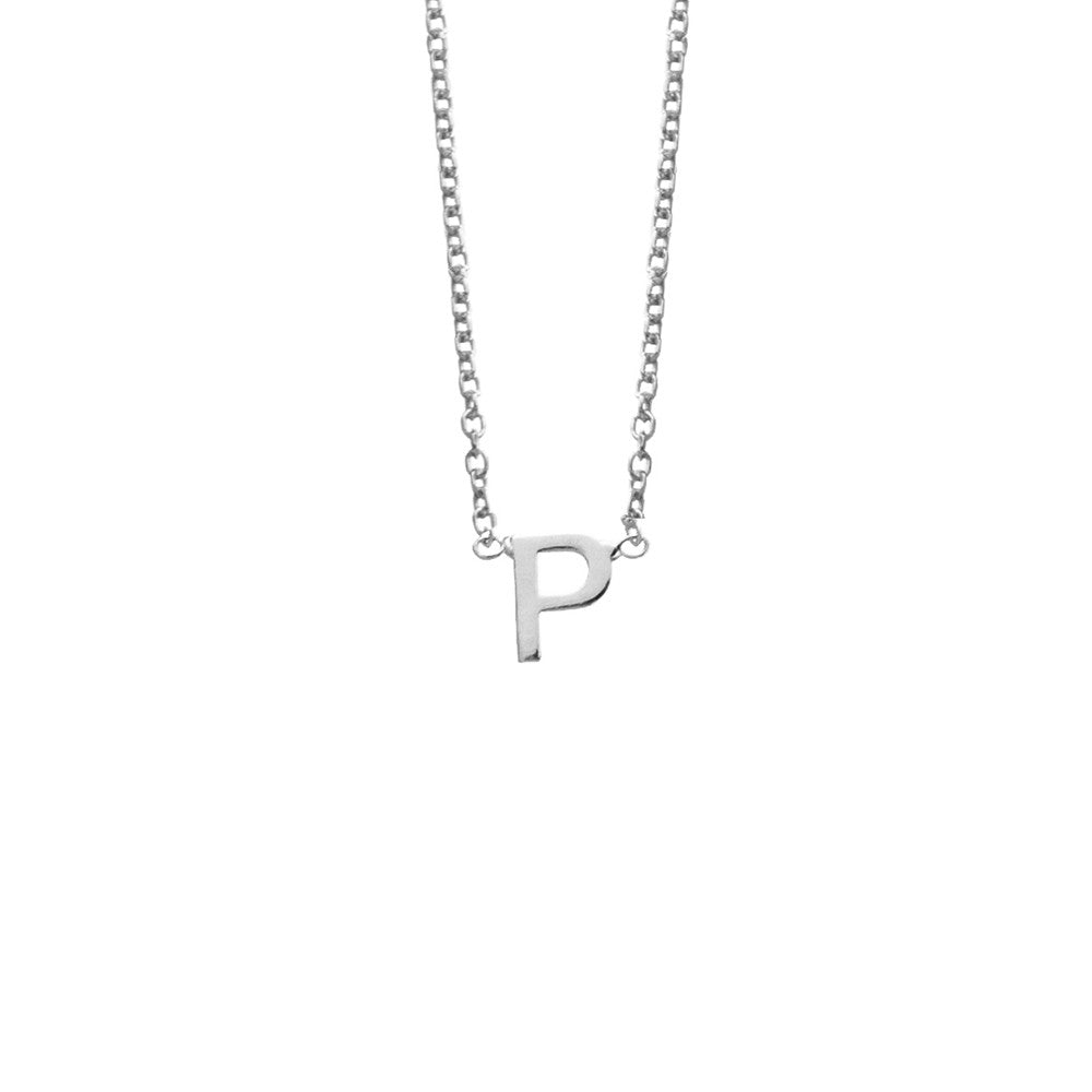 Silver Initial Necklace