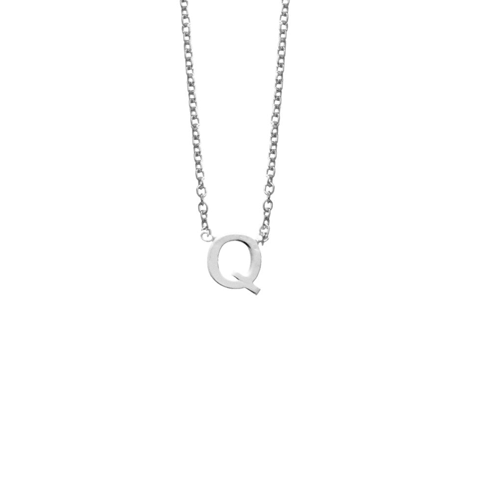 Silver Initial Necklace