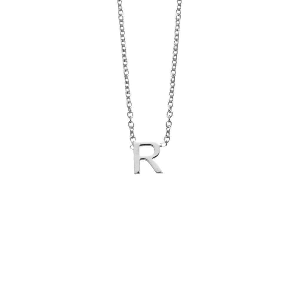 Silver Initial Necklace