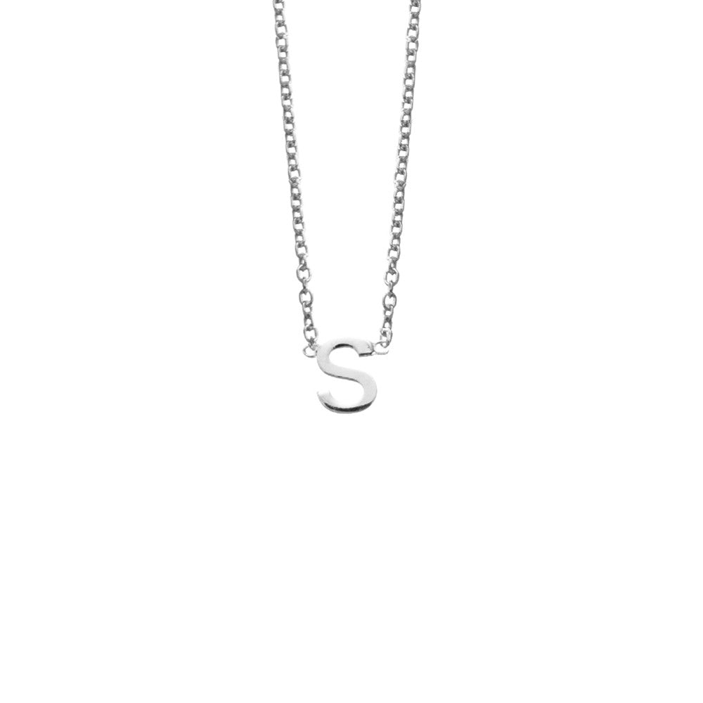 Silver Initial Necklace