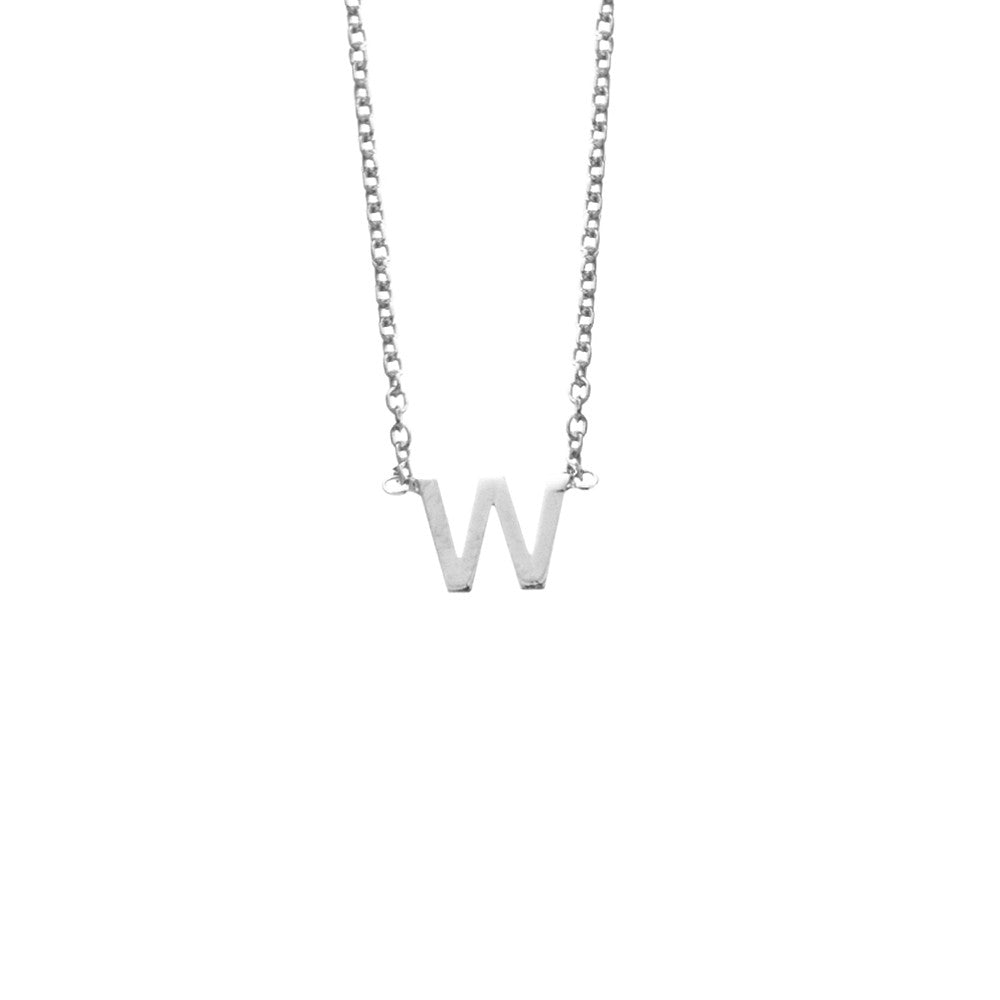 Silver Initial Necklace