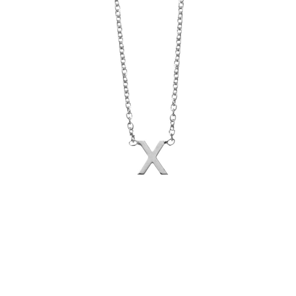 Silver Initial Necklace