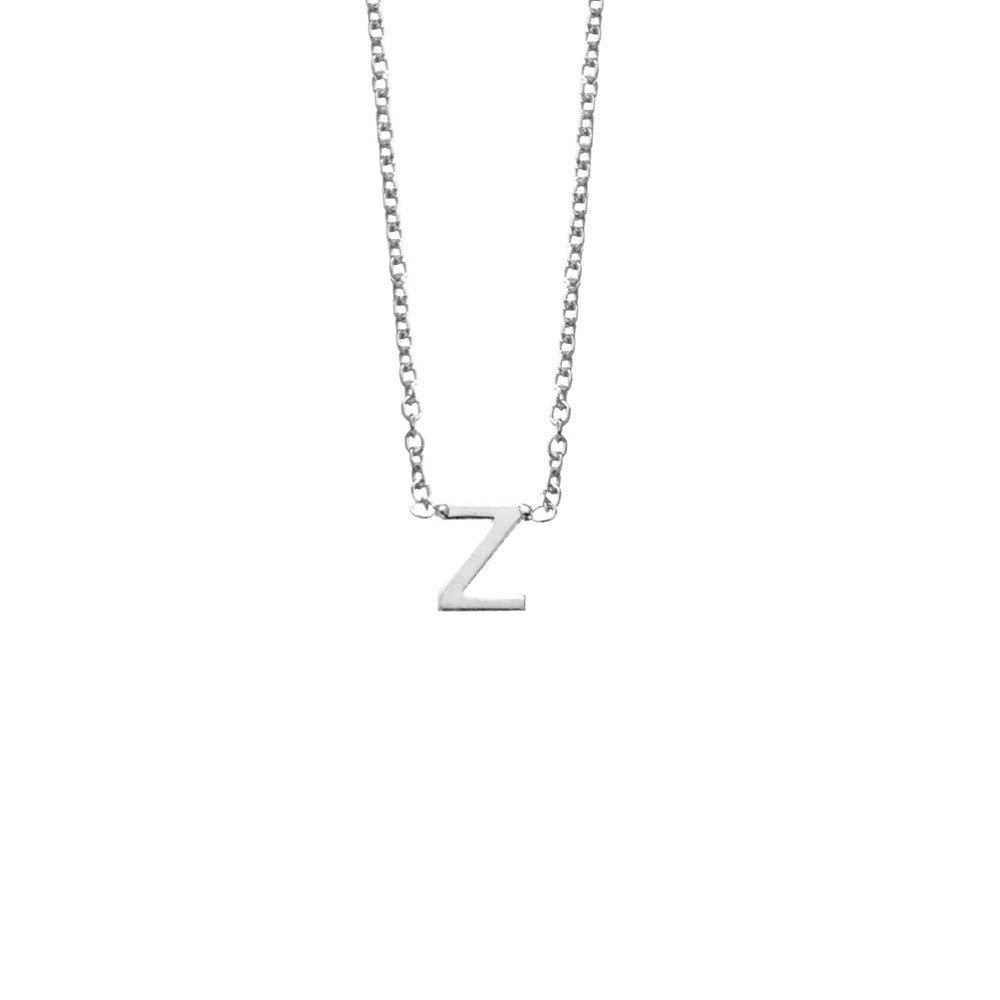 Silver Initial Necklace