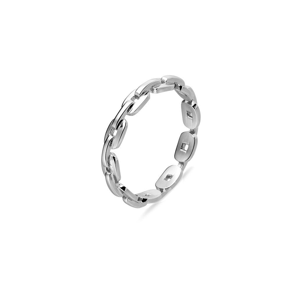 Silver Chain Link Ring