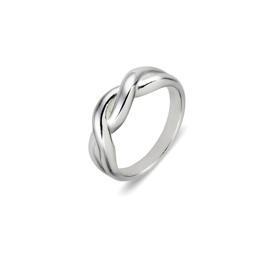 Sterling Silver Plait Style Ring