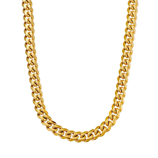 Gold Cuban Link Chain 8mm