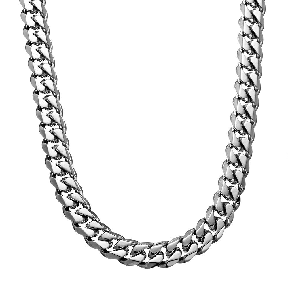 Stainless Steel Cuban Link Chain 12mm - Gold/ Silver